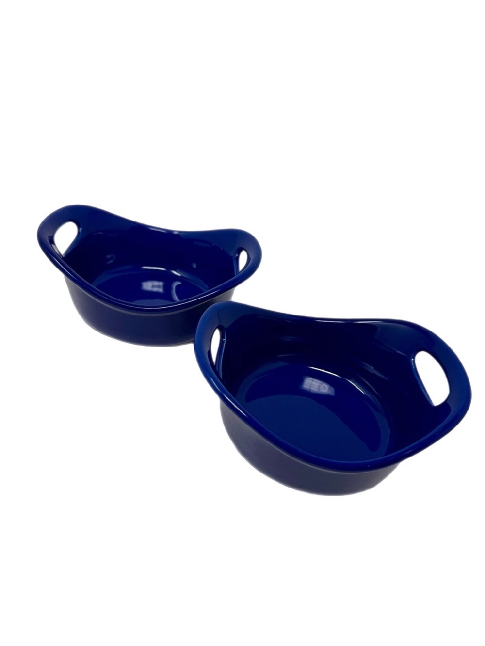 NEW RACHEL RAY 12oz CERAMIC COBALT BLUE BAKING DISH BUNDLE